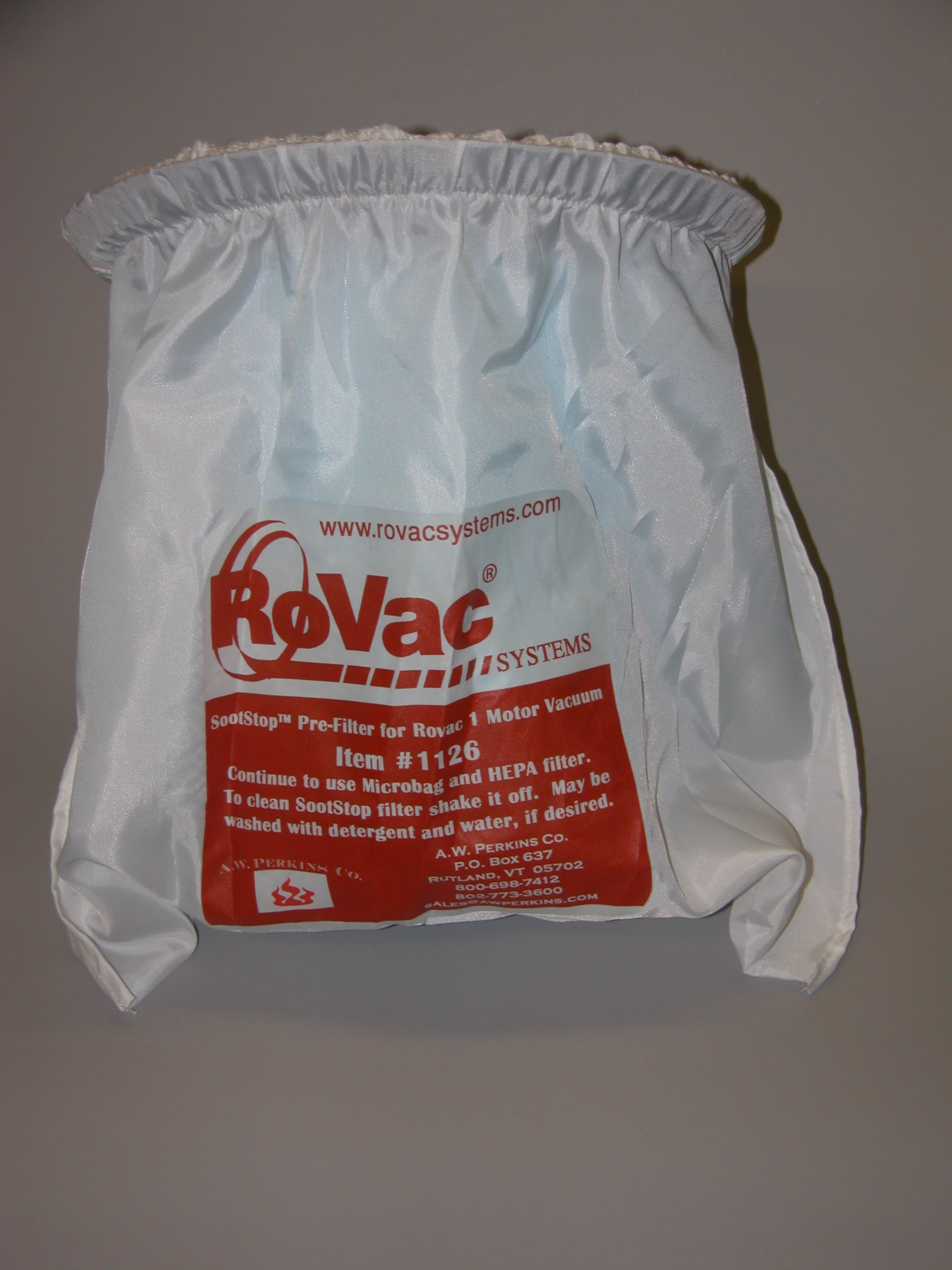 1126 Soot Stop Filter for One Motor ROVAC® Vacuums